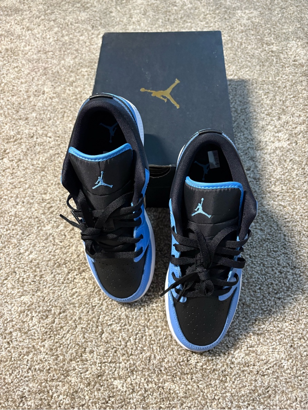 Jordan Air Jordan 1 Low Leather Colorblock Lace-Up Sneakers 553560-403
